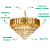 Pendente Lustre 72×43cm 15xE14 Dourado Cristal DCD00459D - Imagem 3