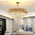 Pendente Lustre 72×43cm 15xE14 Dourado Cristal DCD00459D - Imagem 2