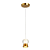 Pendente Bambini Bronze E Transparente (d)9,5cm (a)1cm 1x8w - Imagem 4