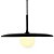 Era3pd01pt035 Pendente Era Preto Leitoso 35x21cm 1xg9 - Imagem 1