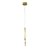Pendente Moderno Petra Dourado Cristal Oc001s Bella 3w 3000k - Imagem 4