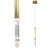 Pendente Moderno Petra Dourado Cristal Oc001s Bella 3w 3000k - Imagem 1