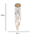 DCD06219 Pendente Led 60X300cm 205W 3000K 2050Lm - Imagem 3