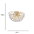 Plafon 60cm 10xE14 Metal Dourado Cristal Dcx01227d - Imagem 4
