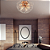 Plafon 60cm 10xE14 Metal Dourado Cristal Dcx01227d - Imagem 2