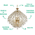Pendente Lustre 80cm 21xE14 Metal Dourado Cristais - DCD00415D - Imagem 3