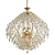 Pendente Lustre 80cm 21xE14 Metal Dourado Cristais - DCD00415D - Imagem 1