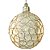Pendente Redondo 12cm G9 Metal Dourado Cristal - DCD00766D - Imagem 1