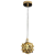 Pendente Cristais 10cm G9 Metal Dourado - DCD00769D - Imagem 4