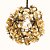 Pendente Cristais 10cm G9 Metal Dourado - DCD00769D - Imagem 1