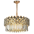 Pendente Lustre 58×29cm 12xE14 Dourado Cristais - DCD01002D - Imagem 1