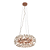 Pendente 60×28cm 12xG9 Metal Rose Cristais - DCD01244D - Imagem 4