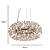 Pendente 60×28cm 12xG9 Metal Rose Cristais - DCD01244D - Imagem 5