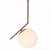 Pendente 29×45cm E27 Metal+VIDRO ROSE - DCD02021D - Imagem 1