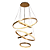 Pendente Lustre Led Aneis 100cm 140W 3000K 14000Lm - DCD02820D - Imagem 1