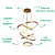 Pendente Lustre Led Aneis 100cm 140W 3000K 14000Lm - DCD02820D - Imagem 3