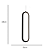 Pendente Led 40×10cm 20W 3000K Metal Preto - DCD03024D - Imagem 5