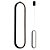 Pendente Led 40×10cm 20W 3000K Metal Preto - DCD03024D - Imagem 1