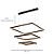 Pendente Led 40x60x80cm 228W 3000K 2260Lm Aluminio - DCD03050D - Imagem 4