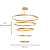 Pendente Led 100cm 188W 3000K Aluminio Dourado - DCD03091D - Imagem 4
