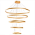 Pendente Led 100cm 188W 3000K Aluminio Dourado - DCD03091D - Imagem 1