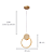 Pendente Led 26×20cm 12W 3000K 840Lm Dourado - DCD03095D - Imagem 4