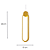 Pendente Led 38×10cm 16W 3000K 1120Lm Dourado - DCD03101D - Imagem 4