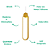 Pendente Led 38×10cm 16W 3000K 1120Lm Dourado - DCD03101D - Imagem 3