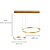 Pendente Led ø40×ø60cm 63W 3000K 4410Lm Aluminio - DCD03107D - Imagem 4