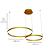 Pendente Led 40×60cm 62W 4340Lm 3000K Aluminio - DCD03281D - Imagem 4