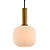 Pendente 20×19cm E27 Metal Bronze Vidro - DCD04040D - Imagem 1