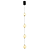 Pendente Bijou 4 Esferas Cortina Vidro Opalino 3000k Preto - Imagem 4