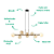 Hl004G Pendente Abaporu Bronze Globos Champagne 8xG9 110cm - Imagem 4