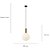 HL008M Pendente Cuica Bronze Branco 30x47cm E27 40W - Imagem 5