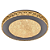 Plafon Led 28cm 12W 1000Lm 3000K Acrilico Dourado DCX00342D - Imagem 1