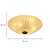 Plafon 50cm 6xG9 Metal Bronze Vidro Mini Cristal DCX04065D - Imagem 4