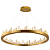Pendente Led Roca 80x11cm 36W 2160Lm 3000K Dourado BC003G - Imagem 1