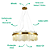 Pendente Nexia 80x28cm 14XG9 Halopin Dourado BC005 - Imagem 3
