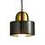 Pendente Nordic 15x14cm E27 Bolinha Dourado Preto BC007B - Imagem 1