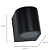 Arandela Parede Dots 7,2x9,5x8cm GU10 Mr16 IP65 Preto DL158B - Imagem 4