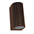 Arandela Parede Dots 7,2x9,5x15cm 2xGU10 Mr16 Ip65 DL159C - Imagem 1