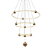 Pendente Led Mondo 70x7cm 71W 5600Lm 3000K Dourado KA002 - Imagem 1