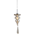 Pendente Organika 15,5x42cm E14 Vela Cromado KB002C - Imagem 1