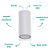 Arandela Parede Dots  9,5x7,2x15cm MR16 2XGu10 Branco DL159W - Imagem 4