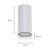 Arandela Parede Dots  9,5x7,2x15cm MR16 2XGu10 Branco DL159W - Imagem 5