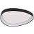 Plafon Led Bio 42x5,8cm 36W 2340Lm 3000K Preto Branco BIO1PS01PT042 - Imagem 1