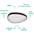 Plafon Led Bio 42x5,8cm 36W 2340Lm 3000K Preto Branco BIO1PS01PT042 - Imagem 3