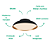 Plafon Led Bowl 42x13cm 18W 1260Lm 3000K Preto Dourado BOW1PS01PT042 - Imagem 3