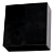 Arandela Parede Led Cubo 12x12x5,2cm 4W 260Lm 3000K Preto IP65 DL154B - Imagem 1