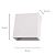 Arandela Parede Led Cubo 12x12x5,2cm 4W 3000K 260Lm Branco IP65 DL154W - Imagem 4